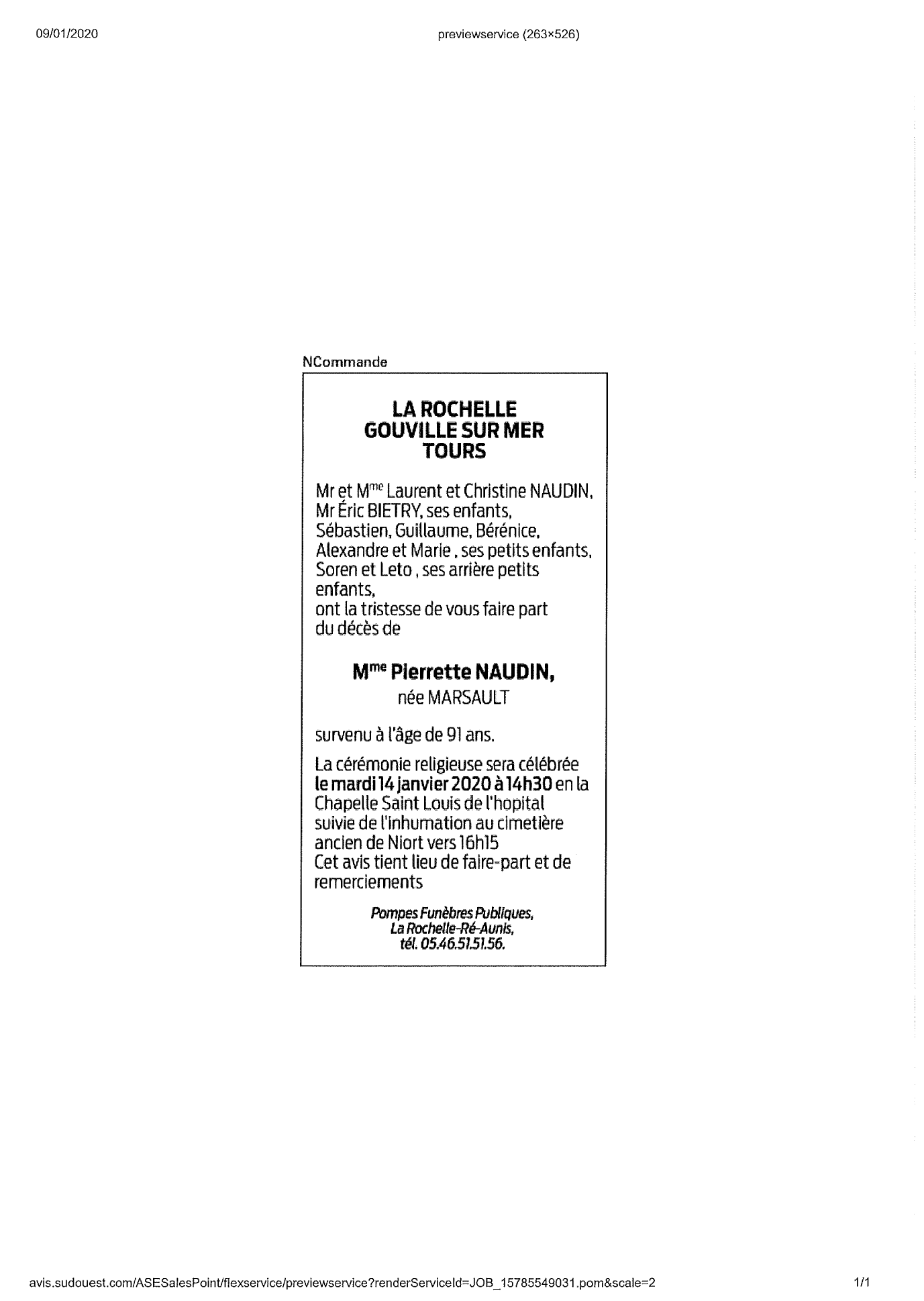 Necrologie Pompes Funebres Publiques